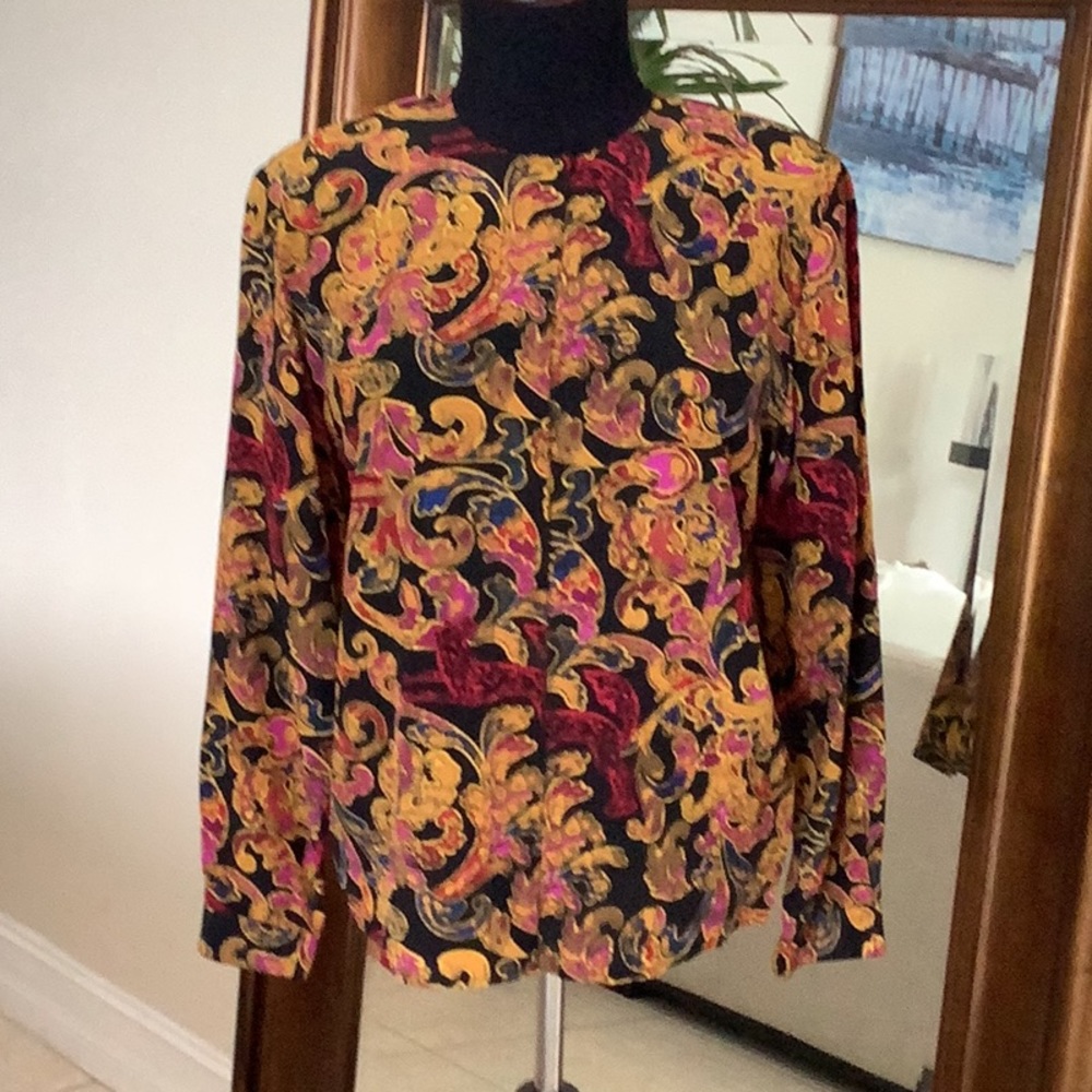 Vintage SPIGA 100% Silk Shirt